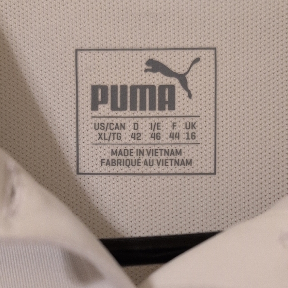 Puma White Polo Shirt - Picture 2 of 4